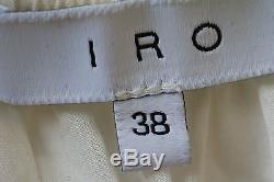 Iro Kaylia White Long Sleeve Top Fr 38 Uk 10