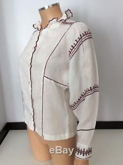 Isabel Marant Cream Long Sleeve Blouse Shirt Top Vgc Size 36 Uk 8