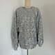 Isabel Marant Silver Sequin Long Sleeve Top