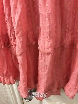 Isabel marant Etoile Coral Pink Long Sleeve Blouse Top Sz 44