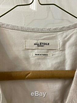 Isabel marant Etoile Long Sleeve Cotton Ruffle Blouse Top Sz 40