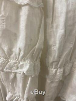 Isabel marant Etoile White Linen Long Sleeve Blouse Top Sz 44