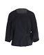 Isabel Marant Etoile Women's Side-tie Long-sleeve Top In Cotton In Black