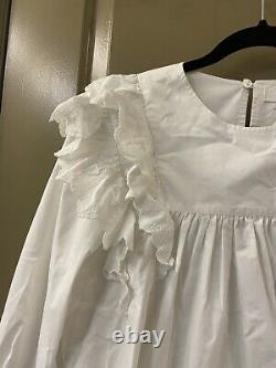 Isabel marant etoile cotton ruffle sleeve white blouse top sz 38 (item 5.7)