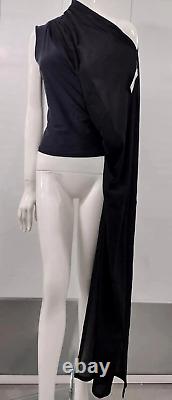 Issey Miyake Black Kimono Sleeve Top Sheer -old Tag $650 S5a Avant-garde Museum