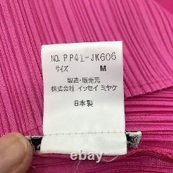 Issey Miyake Main Line Top Blouse Shirt Sleeve Pink Long Sleeve Size M