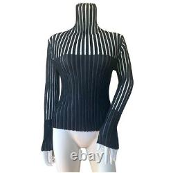 Issey Miyake Pleats Please Top Black/White Size 3 Good Condition