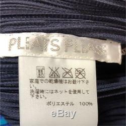 Issey miyake pleats please Top long sleeve RARE Pattern fluorescent MINT size3