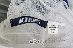 JACQUEMUS Womens White Mesh Long Sleeve Blue Le Pull Marine Top Blouse S 4/36