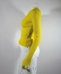 JACQUEMUS Yellow Ribbed Knit Top