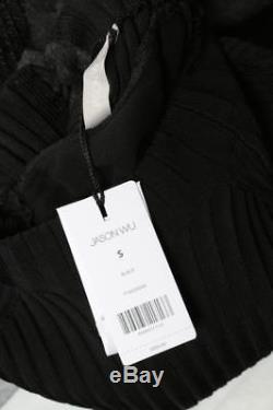 JASON WU Womens Black OPEN-BACK Lace Long Sleeve Sweater Blouse Top XS NEW $895