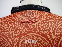 JEAN PAUL GAULTIER JPG MAILLE print nylon mesh long sleeve top black knit trim M