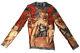 Jean-paul Gaultier Maille Womens Xl Nylon Mesh Top Long Sleeve Madonna & Child