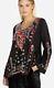 Johnny Was Embroidered Tunic Top In Size Xl Like Neww