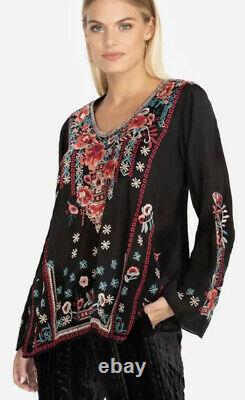 JOHNNY WAS EMBROIDERED TUNIC TOP In Size XL Like Neww