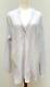 Johnny Was Rrp Au$450 Size L Tunic Top Blouse Embroidered Dove Grey Long Sleeve