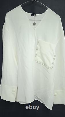 JOSEPH Ladies White Honor Pocket Long Sleeve Blouse Top UK S NEW RRP345