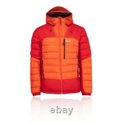 Jack Wolfskin Mens North Climate Jacket Top Orange Red Sports Outdoors Full Zip