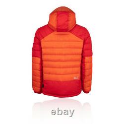 Jack Wolfskin Mens North Climate Jacket Top Orange Red Sports Outdoors Full Zip