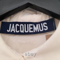 Jacquemus Women's Top UK 10 Cream 100% Other Long Sleeve Basic