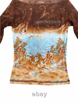 Jean Paul Gaultier Insane printed Sheer Top Size S / Small