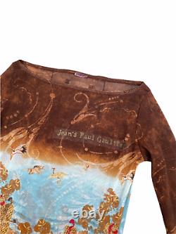 Jean Paul Gaultier Insane printed Sheer Top Size S / Small