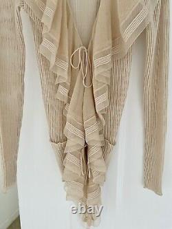 Jean Paul Gaultier Maille Femme Vintage Ivory Cardigan Top Knitwear