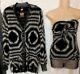 Jean Paul Gaultier Top Set Black And Sand Strapless Knit Long Sleeve Size Xl