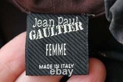 Jean Paul Gaultier Tromp L'oeil Illusion Top Catwalk 04 Pinstripe Suit Uk 8/10