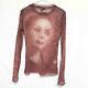 Jean Paul Gaultier Femme Mesh Tops Long Sleeve Shirt Size 40