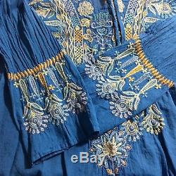 Johnny Was Biya L Palla Roomy Relaxed Fit Embroidered Long Tunic Top Long Sleeve