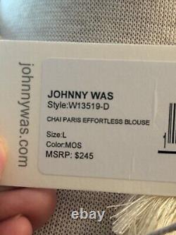 Johnny Was Chai Paris Effotless Blouse / Size LARGE