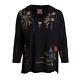 Johnny Was Plus Size 3x Watipaso Embroidered Hoodie Pullover Top New Last One