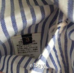 KAPITAL Big Silhouette Striped Scarf Long-Sleeved Shirt Men's Tops Size 3