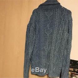 KAPITAL Long-Sleeved Knit Cardigan Sweater Men's Tops Size 2