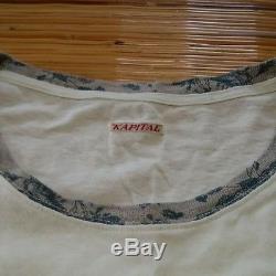 KAPITAL Patchwork Pattern Long-Sleeved T-Shirt Tee Men's Tops Size 2