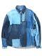 Kapital Tops Shirt Patchwork Cut Off Long-sleeved Indigo Hemp Cotton 3 Men's
