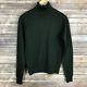Khaite Turtleneck Sweater Knit Long Sleeve Jumper Top Green Size S-m