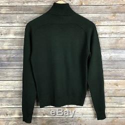 KHAITE Turtleneck Sweater Knit Long Sleeve Jumper Top Green size S-M
