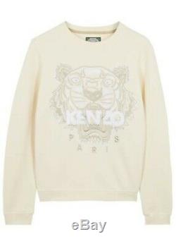 Kenzo Beige Cream Jumper Long Sleeve Top Size Xs