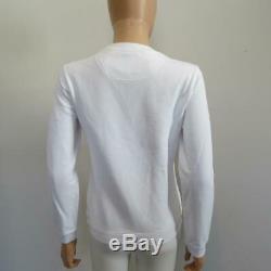 Kenzo White Long Sleeve Tiger Graphic Sweatshirt/Top Size M Ret. $270
