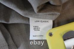 LOW CLASSIC Ladies Brown Long Sleeve Button Draped Scarf Collar Blouse Top S NEW