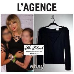 L'AGENCE Ava Lace Up Top ASO Taylor Swift