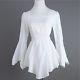Lace Gothic Tunic Top Long Sleeves White Womens Blouse Plus Size Shirt Dress