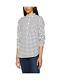Lacoste Women's Qf2461 Long-sleeved Top Multicolore (blanc/navire) New