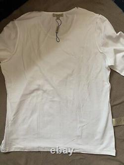 Ladies Burberry White Long Sleeve Blouse Shirt Top size XL- BNWOT