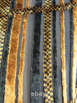 Ladies Burnout Velvet Top/Tunic Black & Gold colour size 14