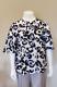 Lafayette 148 Elbow Length Sleeve Top 100% Silk Nwt