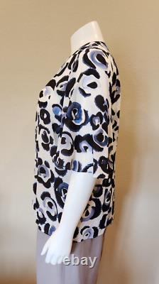 Lafayette 148 Elbow Length Sleeve Top 100% Silk NWT