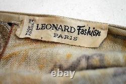 Leonard Paris Womens Long Sleeve Top Size M UK 10 Vintage 70s Paisley Print